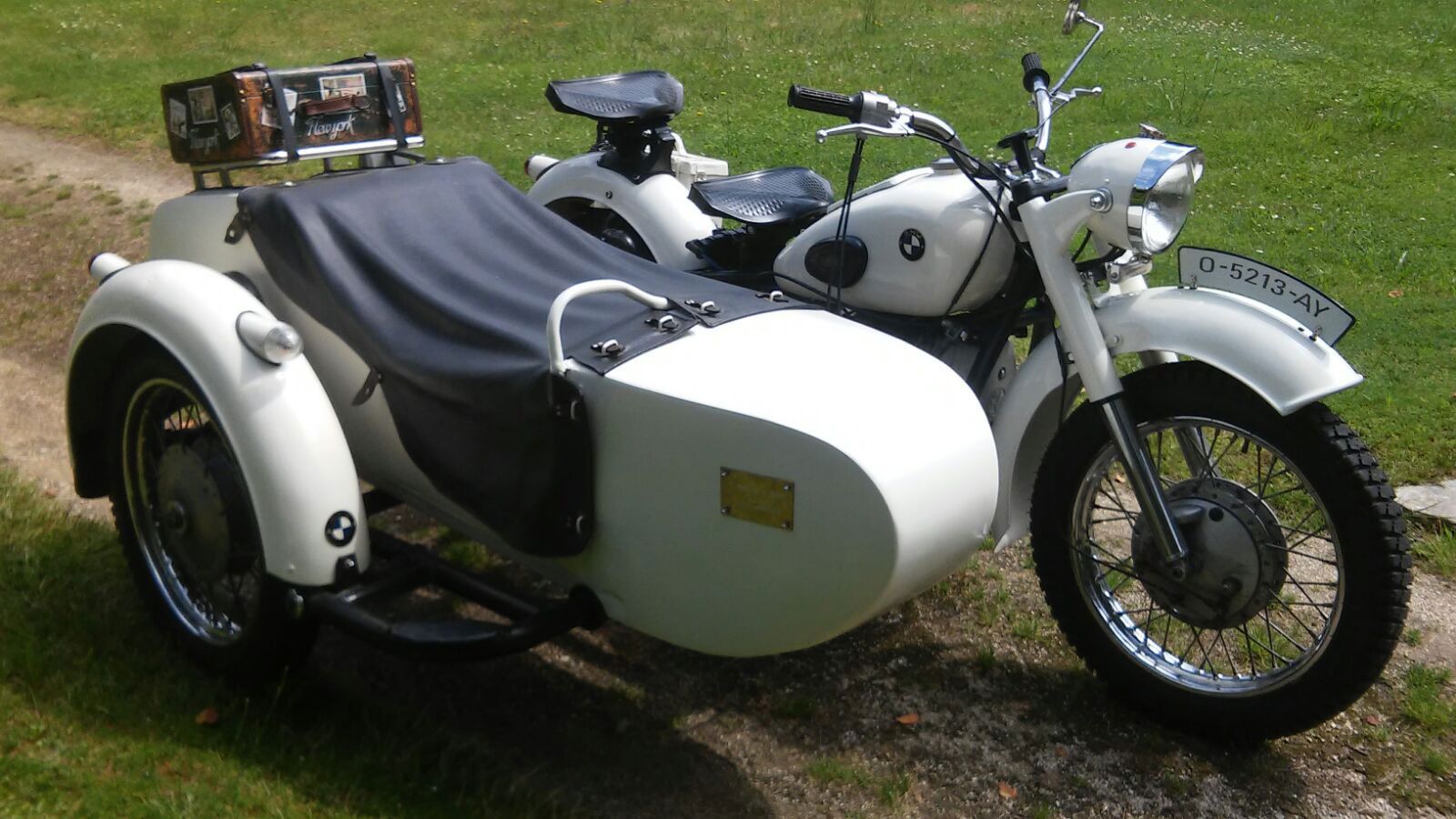 Moto con Sidecar BMW